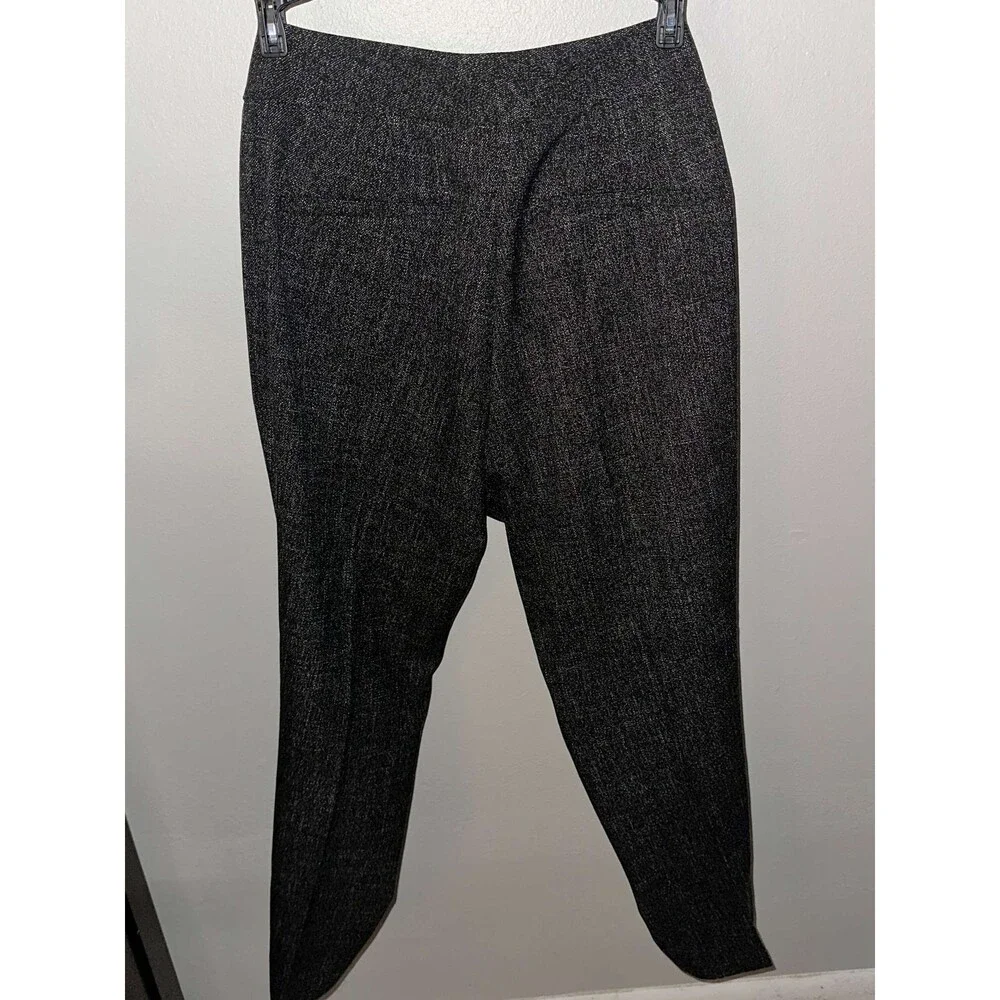 Ann Taylor Factory Women's Dress Pants Size 8 Black White Houndstooth Straight - Picture 2 of 3